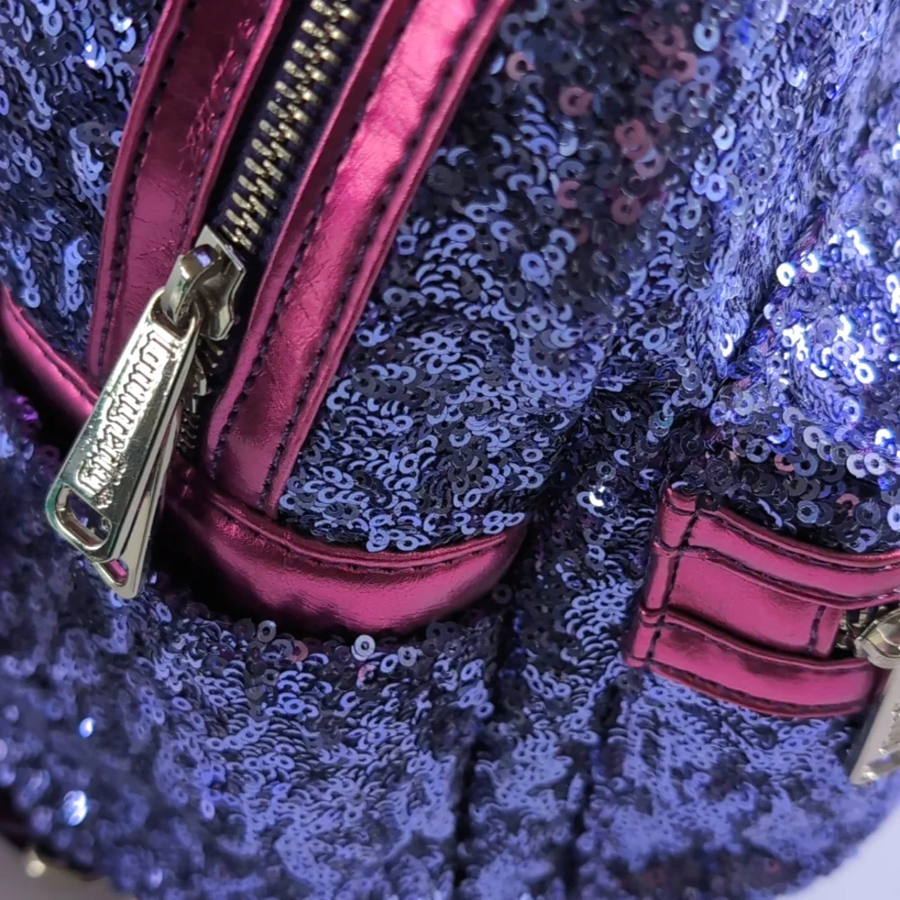 Disney Parks Loungefly Purple Potion Sequin Mini Backpack - Picture 11 of 16
